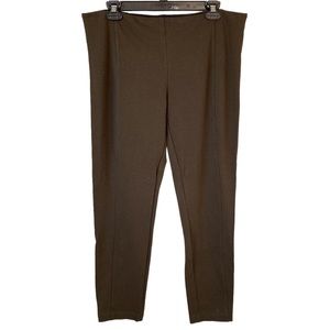 2/$15 Rachel Zoe Brown Tummy Control Seamed Pull On Ankle Pants women’s 14